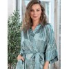 Атласный халат женский Mia-Amore FLORENTINA 7113, Цвет: фисташковый, Размеры: L/XL, изображение 3