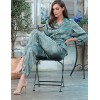 Атласная пижама с брюками Mia-Amore FLORENTINA 7116, Цвет: фисташковый, Размеры: M, изображение 3