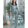 Атласная пижама с брюками Mia-Amore FLORENTINA 7116, Цвет: фисташковый, Размеры: M