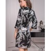 Шелковый халат-кимоно Mia-Amore MIRIAM 3483, Цвет: черный, Размеры: L/XL, изображение 2
