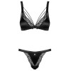 Сексуальный комплект Obsessive ELOISSA SET, Цвет: черный, Размеры: L/XL, изображение 3