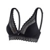 Мягкий бюстгальтер бралетт UNICONF SM29 черный, Цвет: черный, Размеры: 70B, изображение 4
