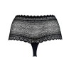 Высокие кружевные стринги UNICONF TM11 черный, Цвет: черный, Размеры: S, изображение 4