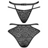 Соблазнительные трусики Obsessive BAGIRELA PANTIES, Цвет: черный, Размеры: L/XL, изображение 3