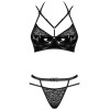 Сексуальный комплект Obsessive BAGIRELA SET, Цвет: черный, Размеры: S/M, изображение 3