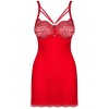 Сексуальная сорочка с трусиками Obsessive LOVENTY CHEMISE, Цвет: красный, Размеры: S/M, изображение 3