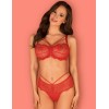 Сексуальный комплект Obsessive LOVENTY SET, Цвет: красный, Размеры: S/M