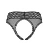 Трусики с доступом Obsessive STRAPELIE PANTIES CROTCHLESS, Цвет: черный, Размеры: S/M, изображение 4