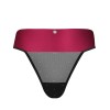 Трусики стринги Obsessive TIENESY THONG, Цвет: черный/красный, Размеры: S/M, изображение 3