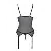 Соблазнительный корсет + стринги Passion CHRISTA CORSET, Цвет: черный, Размеры: L/XL, изображение 4