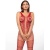 Эротический комбинезон сетка Anais BIANKA RED, Цвет: красный, Размеры: L/XL