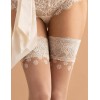 Чулки с кружевной коронкой Fiore 4009/A DOLCE VITA 20 den шампань, Цвет: шампань, Размеры: 2