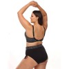 Раздельный купальник с уплотненной чашкой Lorin L2400/2 BIG, Цвет: черный, Размеры: 75E, изображение 2