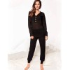 Трикотажный черный комплект Lormar CHAMBRE 650973, Цвет: nero, Размеры: S