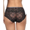 Кружевные высокие трусы слипы Amelie POLINA 2010-2 черный, Цвет: черный, Размеры: S, изображение 2