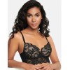 Кружевной бюстгальтер балконет пуш-ап Esotiq ANGELICA 39122 черный+телесный, Цвет: черный+телесный, Размеры: 65D