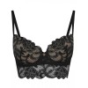 Кружевной бюстгальтер балконет пуш-ап Esotiq ANGELICA 39122 черный+телесный, Цвет: черный+телесный, Размеры: 65D, изображение 5