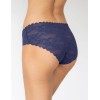 Кружевные бесшовные трусы слипы Julimex BELLIE GRANATOWE, Цвет: темно-синий, Размеры: S, изображение 2