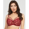 Мягкий бюстгальтер балконет Kris Line CLARISA halfcupsoft со стрэпами, Цвет: красный, Размеры: 65J, изображение 3