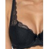 Кружевной бюстгальтер балконет MAT LOU M-3343-22, Цвет: черный, Размеры: 80C, изображение 2