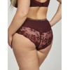 Трусы слипы высокие Kris Line SELENA high waist, Цвет: бургунди, Размеры: XL, изображение 2