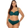 Раздельный купальник с формованной чашкой Lorin L2412/2 BIG, Цвет: изумруд, Размеры: 80E