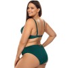 Раздельный купальник с формованной чашкой Lorin L2412/2 BIG, Цвет: изумруд, Размеры: 80E, изображение 2