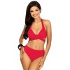 Красный купальник пуш-ап Lorin L2421/2, Цвет: красный, Размеры: 70B