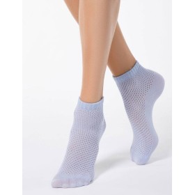 Укороченные женские носки CONTE AJOUR 15С-81СП 077 бледно-фиолетовый, Цвет: бледно-фиолетовый, Размеры: 36/37