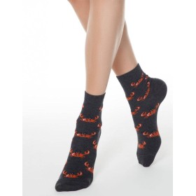 Классические женские носки CONTE CLASSIC 15С-15СП 148 темно-серый, Цвет: темно-серый, Размеры: 36/37