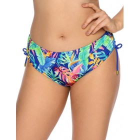 Плавки женские с регулировкой по бокам Ava SF143/2 etnic blue, Цвет: флора синий, Размеры: M