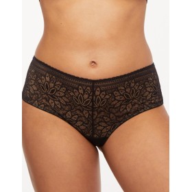 Кружевные трусы слипы Kinga MANDALA 855/3-P, Цвет: черный, Размеры: S