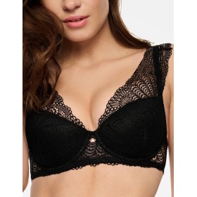 Бюстгальтер балконет с пуш-ап Esotiq 39553 SONRISA черный, Цвет: черный, Размеры: 70C