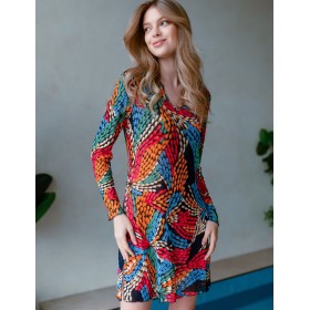 Легкое платье Mia-Mia BARBARA 19264, Цвет: мультиколор, Размеры: 2XL