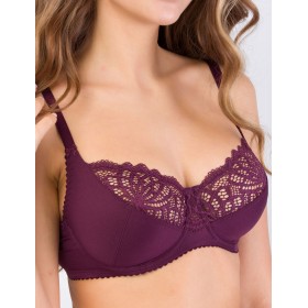 Бюстгальтер мягкий Misstyle 2503 темный виноград, Цвет: темный виноград, Размеры: 90E