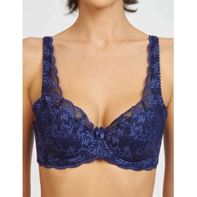 Бюстгальтер балконет Simona M 530/30 синий, Цвет: синий, Размеры: 80F