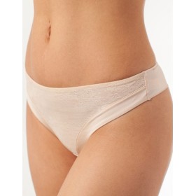 Трусы бразилиана Coquette Revue SECRET 67008N, Цвет: бежевый, Размеры: S