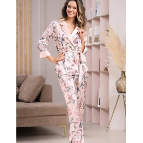 Атласный комплект-тройка Mia-Amore ADRIANA 7138, Цвет: пудровый, Размеры: XL