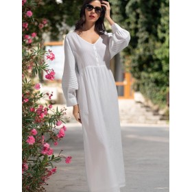 Длинное пляжное платье Mia-Amore ARGENTINA 1754, Цвет: белый, Размеры: L