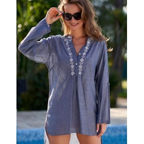 Рубашка пляжная Mia-Amore ARGENTINA 1401 темно-синий, Цвет: темно-синий, Размеры: L