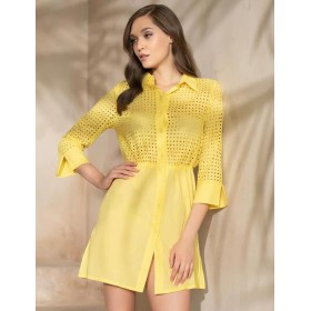 Рубашка хлопковая Mia-Amore ROCHELLE 1617 лимонный, Цвет: лимонный, Размеры: M