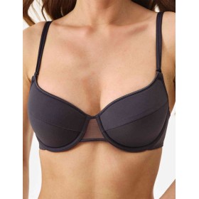 Бюстгальтер с уплотненной чашкой Misstyle 4115 / 415 антрацит, Цвет: антрацит, Размеры: 80C