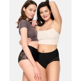 Набор высоких трусов Esotiq PANSY 40282 (2 шт) черный, Цвет: черный, Размеры: S