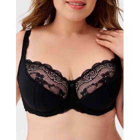 Бюстгальтер полумягкий VOVA SNEJANNA V54023 черный, Цвет: черный, Размеры: 65F