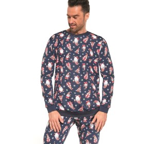 Мужская пижама Cornette 195 GNOMES 3, Цвет: джинс/красный, Размеры: M