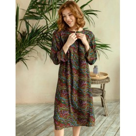 Длинная женская туника Mia-Mia REINA 16475, Цвет: коричневый, Размеры: M