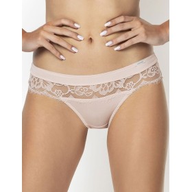 Трусики бразилиана Nipplex CARLA BRAZYLIANY, Цвет: пудра, Размеры: L