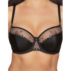 Полумягкий бюстгальтер на полную грудь Ava 2021 PU черный, Цвет: черный, Размеры: 105C