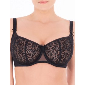 Бюстгальтер балконет мягкий Honey H40-21-L черный, Цвет: черный, Размеры: 95B