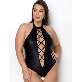 Пикантное боди Passion NANCY BODY, Цвет: черный, Размеры: 4XL/5XL